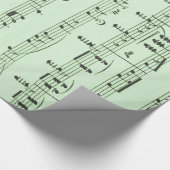 Green Sheet Muziek Cadeaupapier (Hoek)