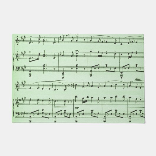 Green Sheet Muziek Deurmat (Voorkant)