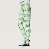 Green Sheet Muziek Leggings (Links)