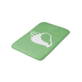Green Shell Bathroom Mat (Gekanteld)