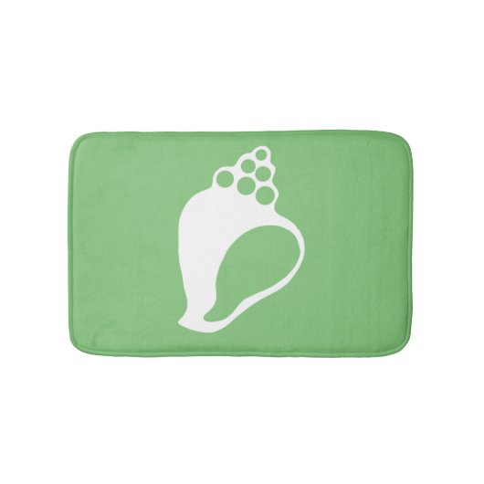 Green Shell Bathroom Mat (Voorkant)