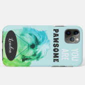 Green Shih Tzu iPhone 11 Pro Max Coque (Dos (Horizontal))