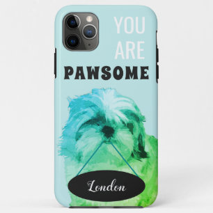 Green Shih Tzu iPhone 11 Pro Max Coque