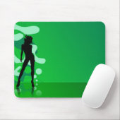 Green Silhouette Muismat (Met muis)