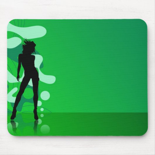 Green Silhouette Muismat (Voorkant)