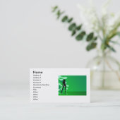Green Silhouette Visitekaartje (Staand voorkant)