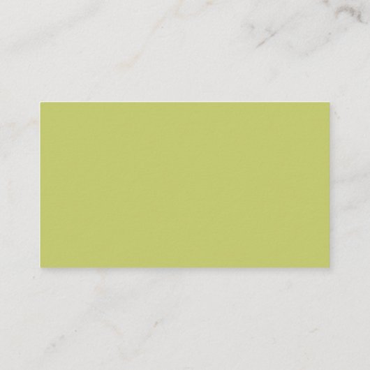 Green Simple Business Client Appointment Cards Afsprakenkaartje (Achterkant)