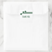 Green Simple Deco Chic - dank u Stickers (Tas)