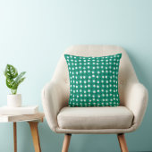 Green Simple Painted Dots Pattern Kussen (Stoel)
