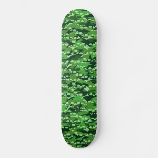 Green Skull Camo Skateboard (Voorkant)