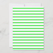 Green Slime 5e anniversaire Invitations (Dos)