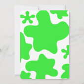 Green Slime Birthday Kaart (Achterkant)