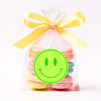 Green Smile One Happy Dude/Gal Stickers Anniversai