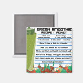 Green Smoothie Recipe Refkoelkast Magnet Magneet (Voorkant / Achterkant)