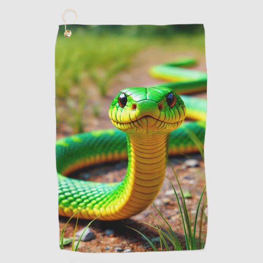 Green Snake Golfhanddoek (Voorkant)