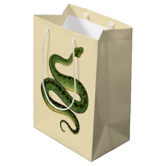 Green Snake Medium Cadeauzakje (Achterkant Gekanteld)