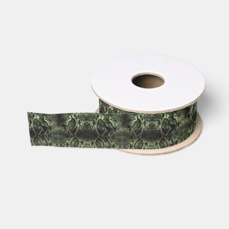 Green Snake print Grosgrain Lint