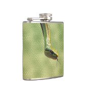 Green Snake Skin-effect Reptile-lover Heupfles (Rechts)