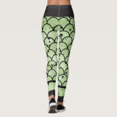 Green Snakeskin Leggings (Achterkant)