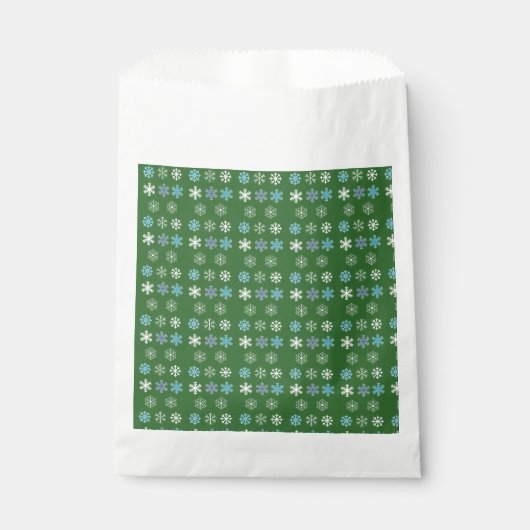 Green Snowflake Bedankzakje (Voorkant)