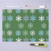 Green Snowflake Tissuepapier (Craft)