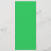 Green Snowman, Menu de fête de Noël (Dos)
