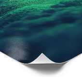 Green Snowy Christmas Tree Poster (Coin)