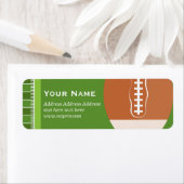 green, soccer, sport Retourner l'adresse Étiquette (En situation)