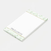 Green Sparkle Stippen Gold Glitz Post-it® Notes (Schuin)