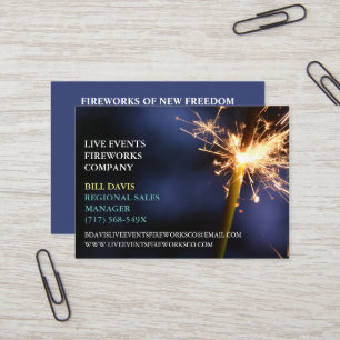 Green Sparkler 4 juli Winkel Verkoop Vuurwerk Visitekaartje