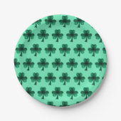 Green Sparkles Shamrock St. Patrick's Day patroon Papieren Bordje (Voorkant)