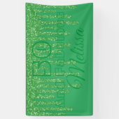 Green Sparkling 50 Et Fabuleuse Bannière Anniversa (Vertical)