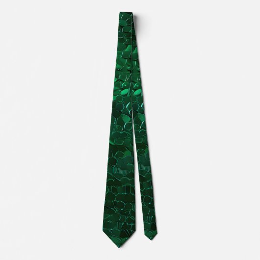 Green Sparkly Sequin Stropdas (Voorkant)