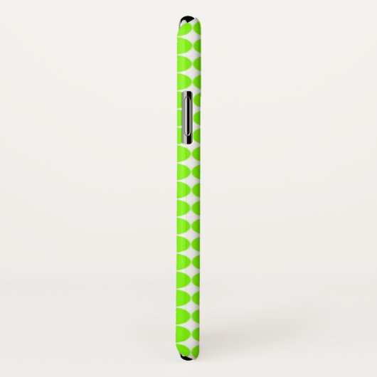 Green sphere circles white Case-Mate iPhone case (Achterkant / rechts)