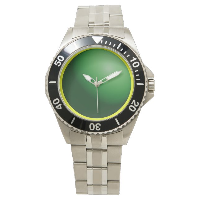 Green Sphere  Horloge (Voorkant)