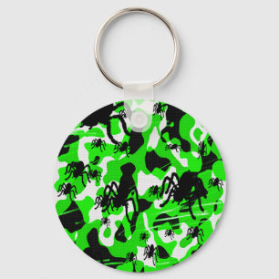 Green Spider Camo Sleutelhanger