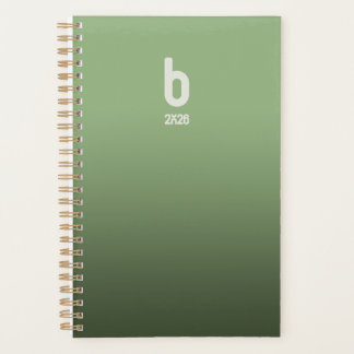 Green Spiral Planner  – 2026 Breath