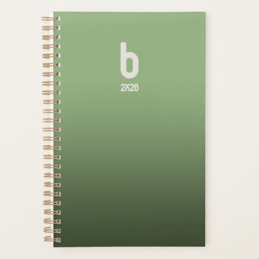 Green Spiral Planner  – 2026 Breath (Voorkant)