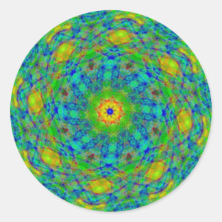 Green Spiral Twist Stickers