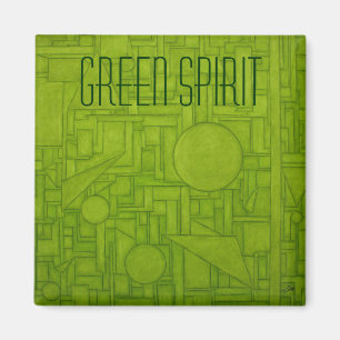 Green Spirit Magnet. Magneet