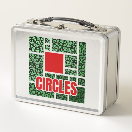 Green Spotted Abstraction with Red Accents (Voorkant)