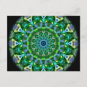 Green Spring Kaleidoscope Briefkaart