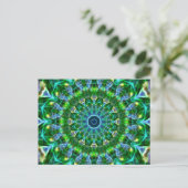 Green Spring Kaleidoscope Briefkaart (Staand voorkant)