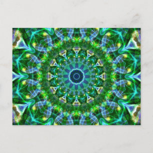 Green Spring Kaleidoscope Briefkaart
