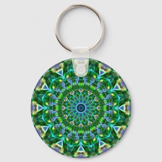 Green Spring Kaleidoscope Sleutelhanger (Voorkant)