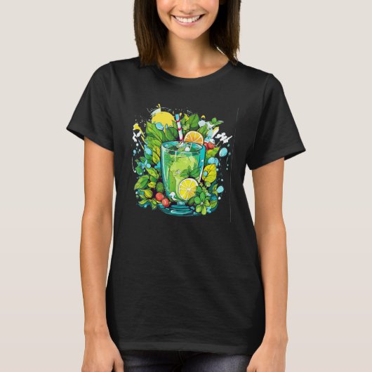 Green Springtime soft drink for spring Feelings T-shirt (Voorkant)