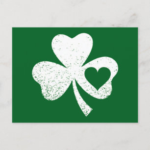 Green St Patricks Day, het hart van de Ierse Patty Briefkaart