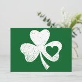 Green St Patricks Day, het hart van de Ierse Patty Kaart (Staand voorkant)