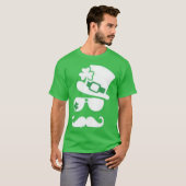Green St. Patrick's Day Leprechaun Lucky Shamrock T-shirt (Voorkant volledig)