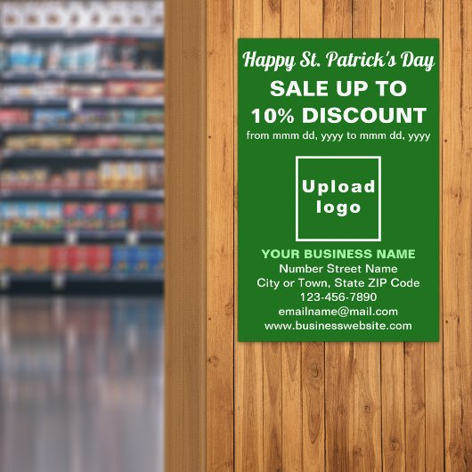 Green St. Patrick's Day Vente d'affaires Poster